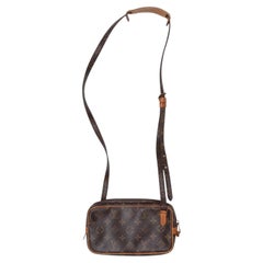 Vintage Brown Louis Vuitton Marly Bandouliere Crossbody Bag