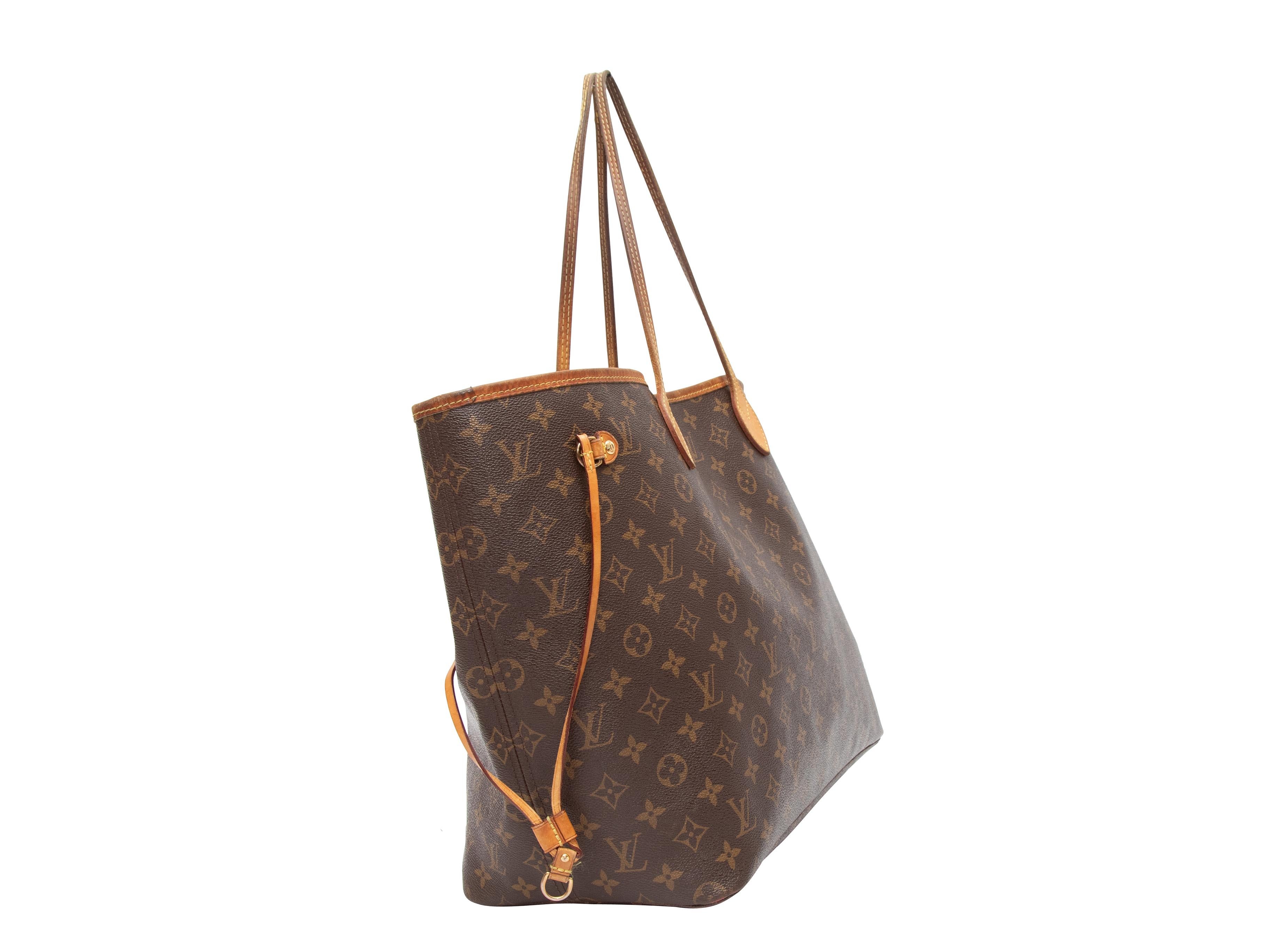 Vintage Brown Louis Vuitton Monogram Neverfull GM Bag 2