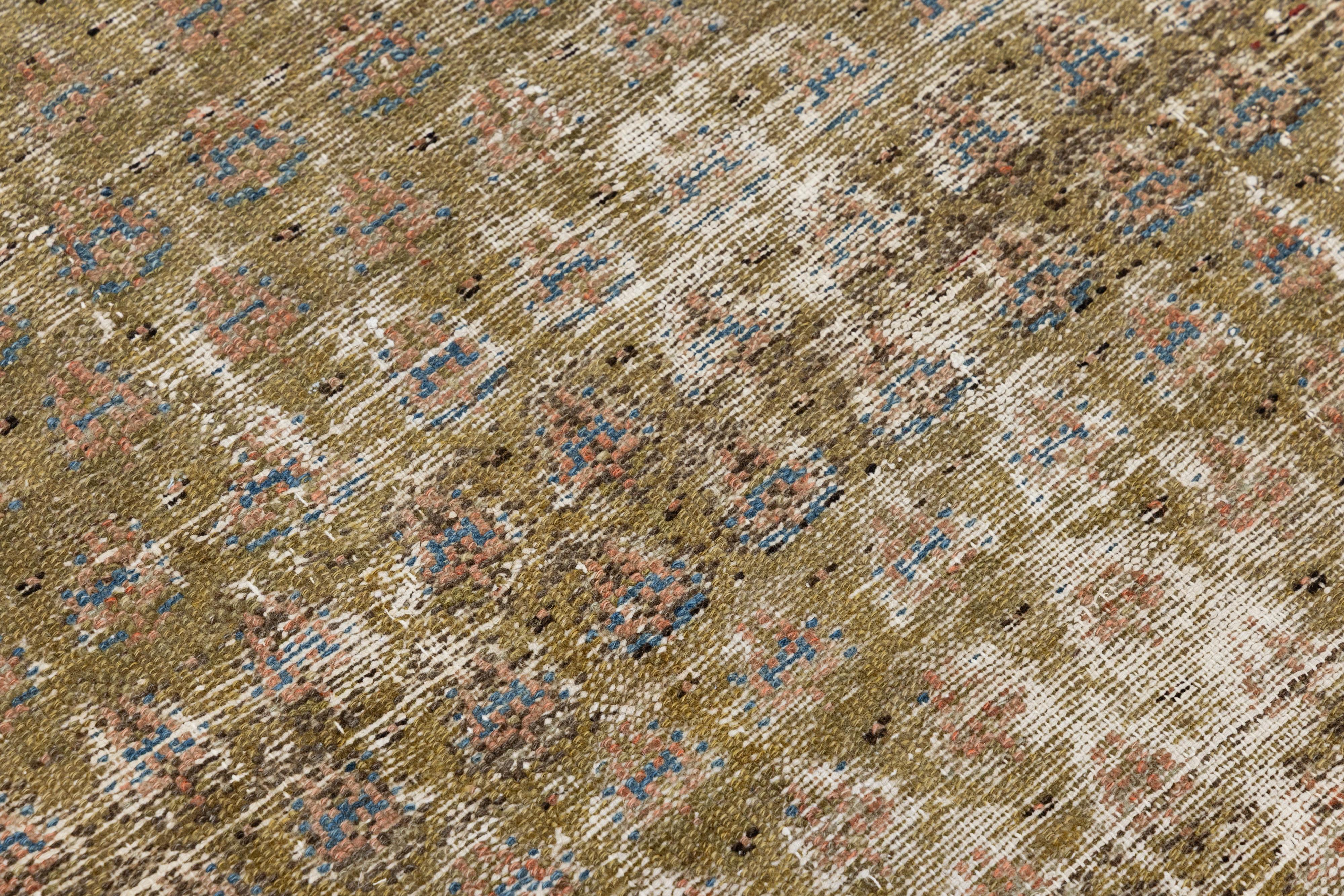 Tapis de couloir vintage en laine marron Malayer fait à la main en vente 3