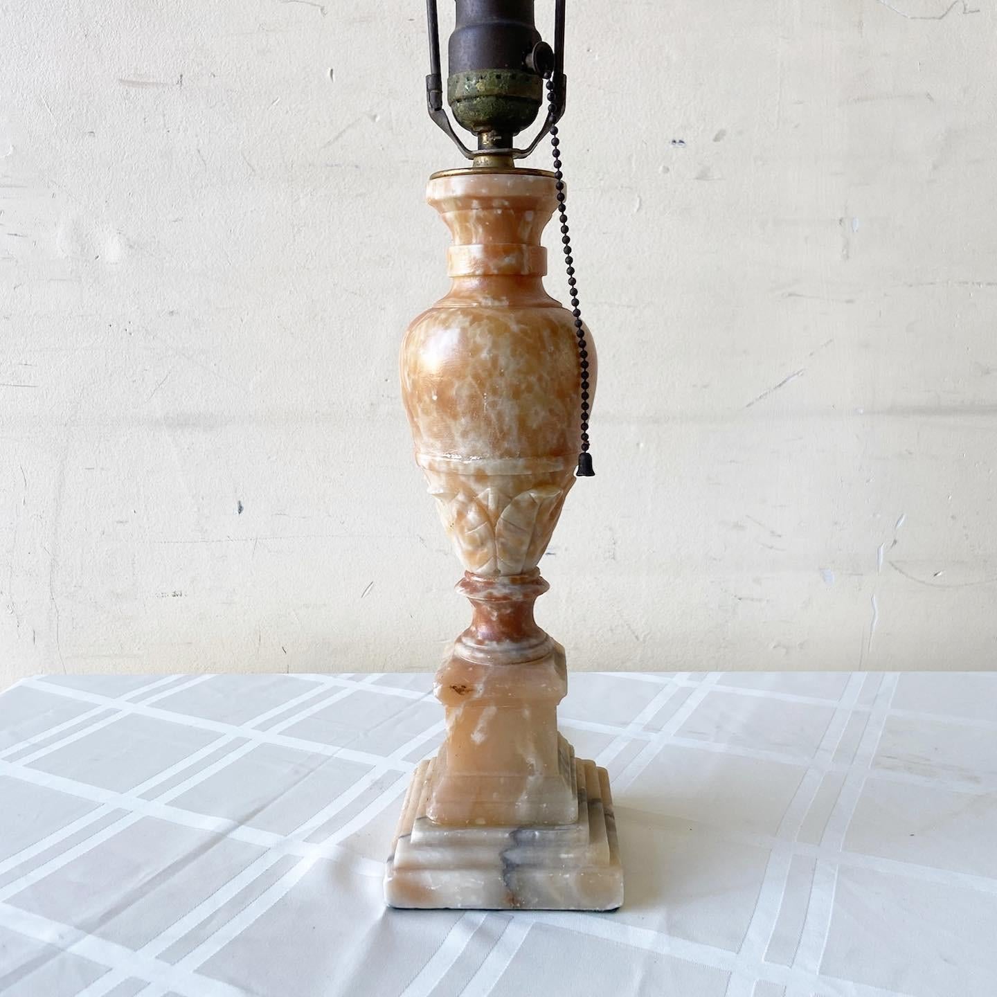 brown marble lamp
