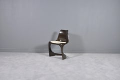 Vintage Brown Plastic Chair by Steen Ostergaard for Cado, 1971s