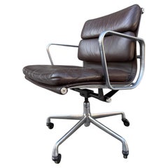 Vintage  Brown Soft Pad Chair by Eames for Herman Miller