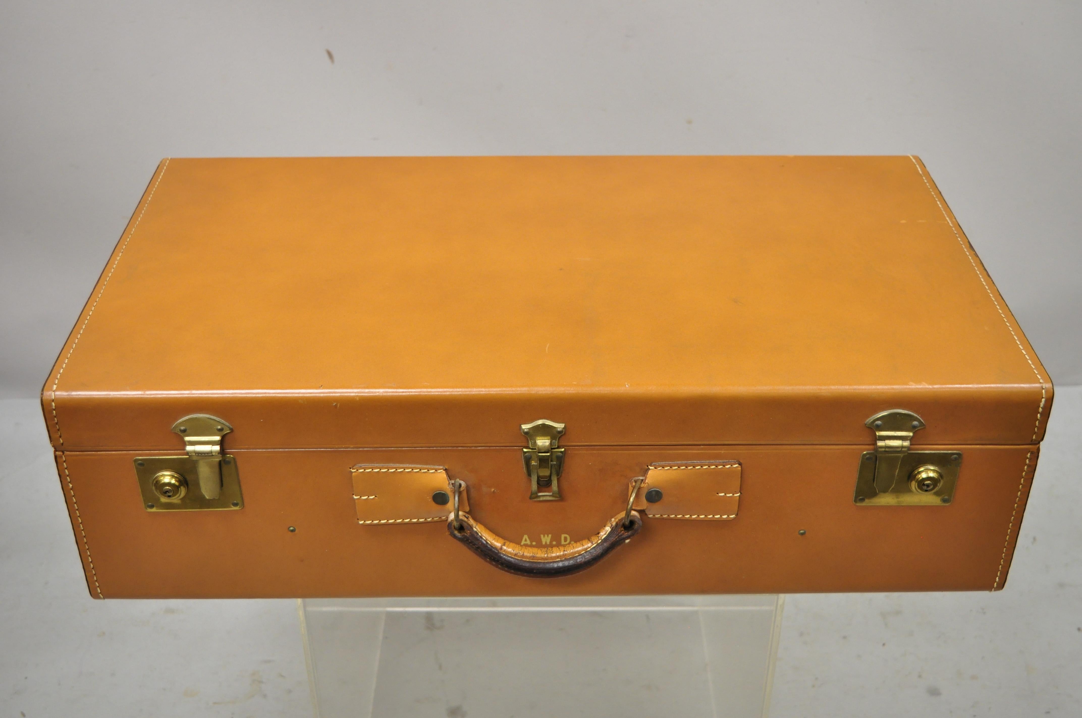 vintage brown suitcase
