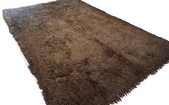 Vintage Brown Tones Blanket Wool Rug 5'7''X8'3''