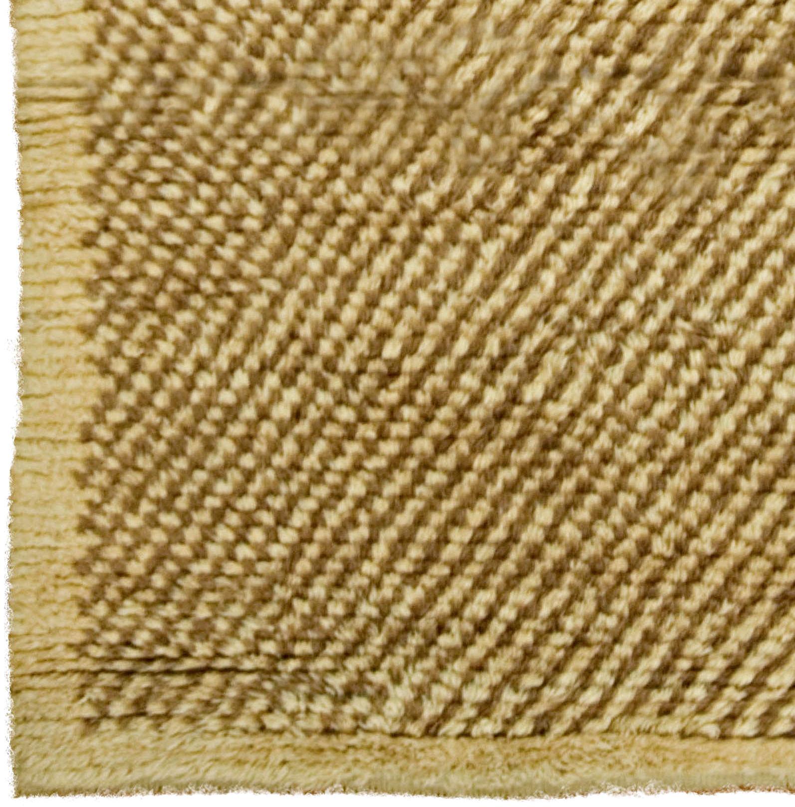 Vintage Braun Türkisch Tulu Teppich Teppich 3'8 x 6'8 (Wolle) im Angebot