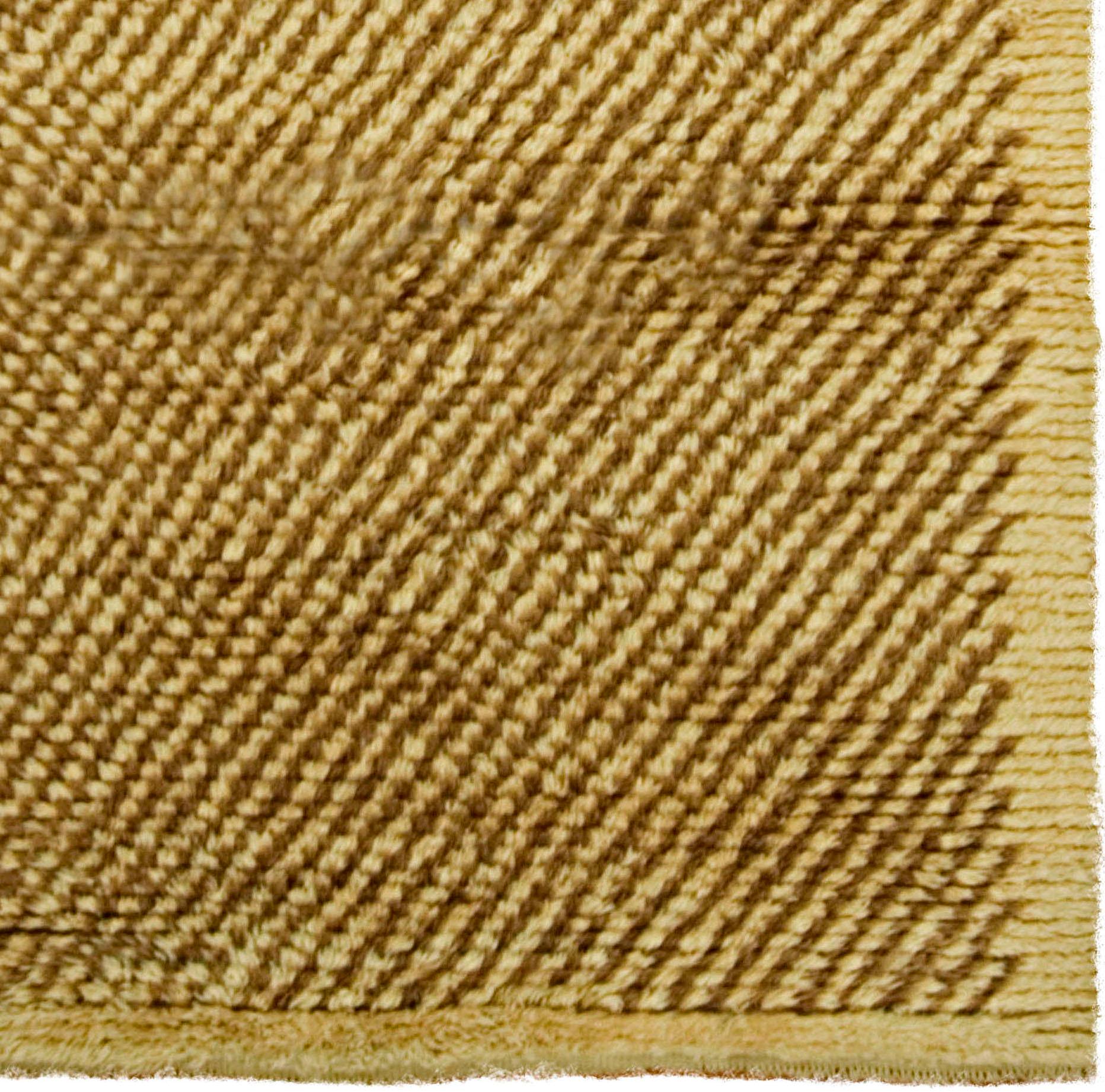 Vintage Braun Türkisch Tulu Teppich Teppich 3'8 x 6'8 im Angebot 2