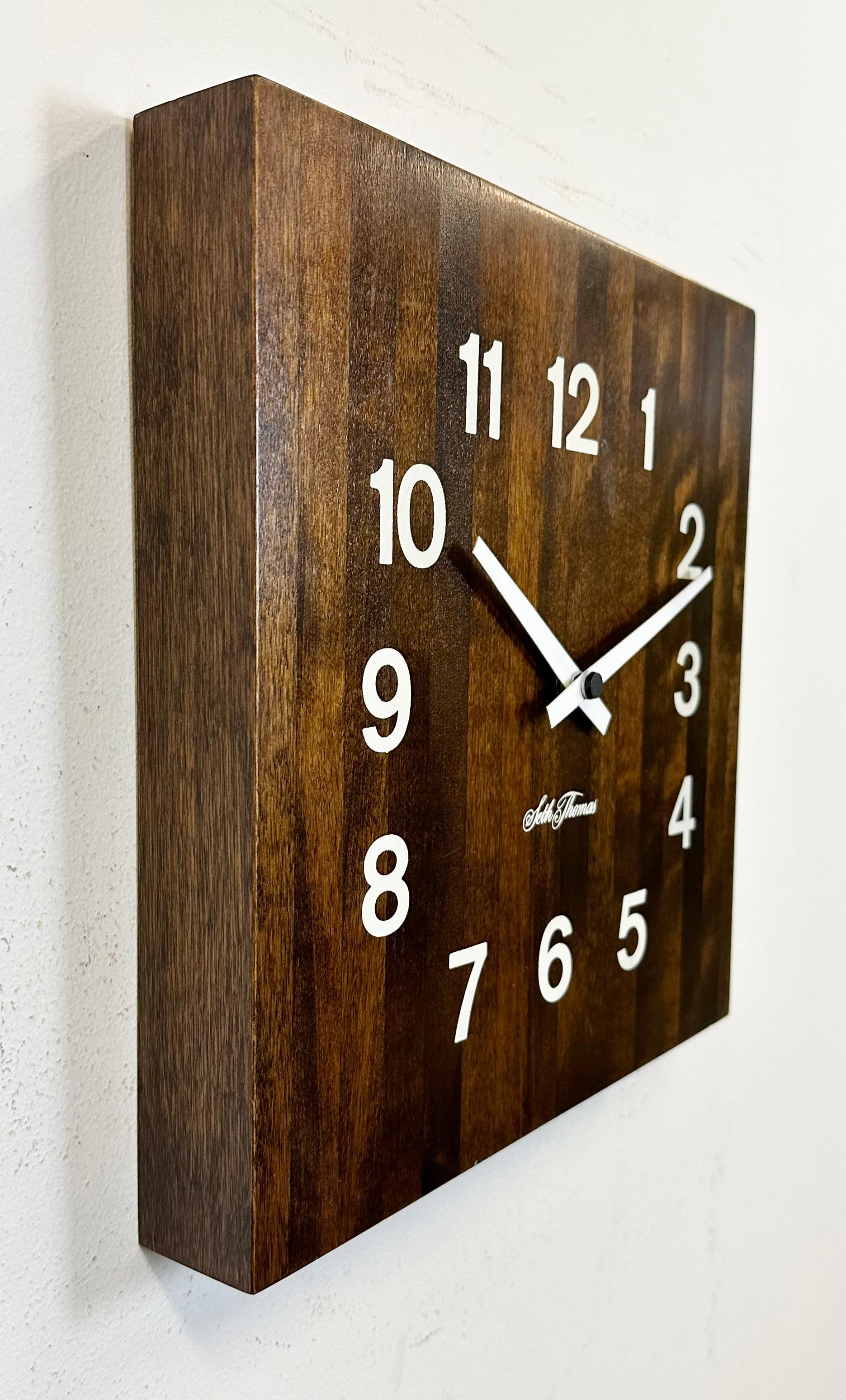 seth thomas wall clock vintage