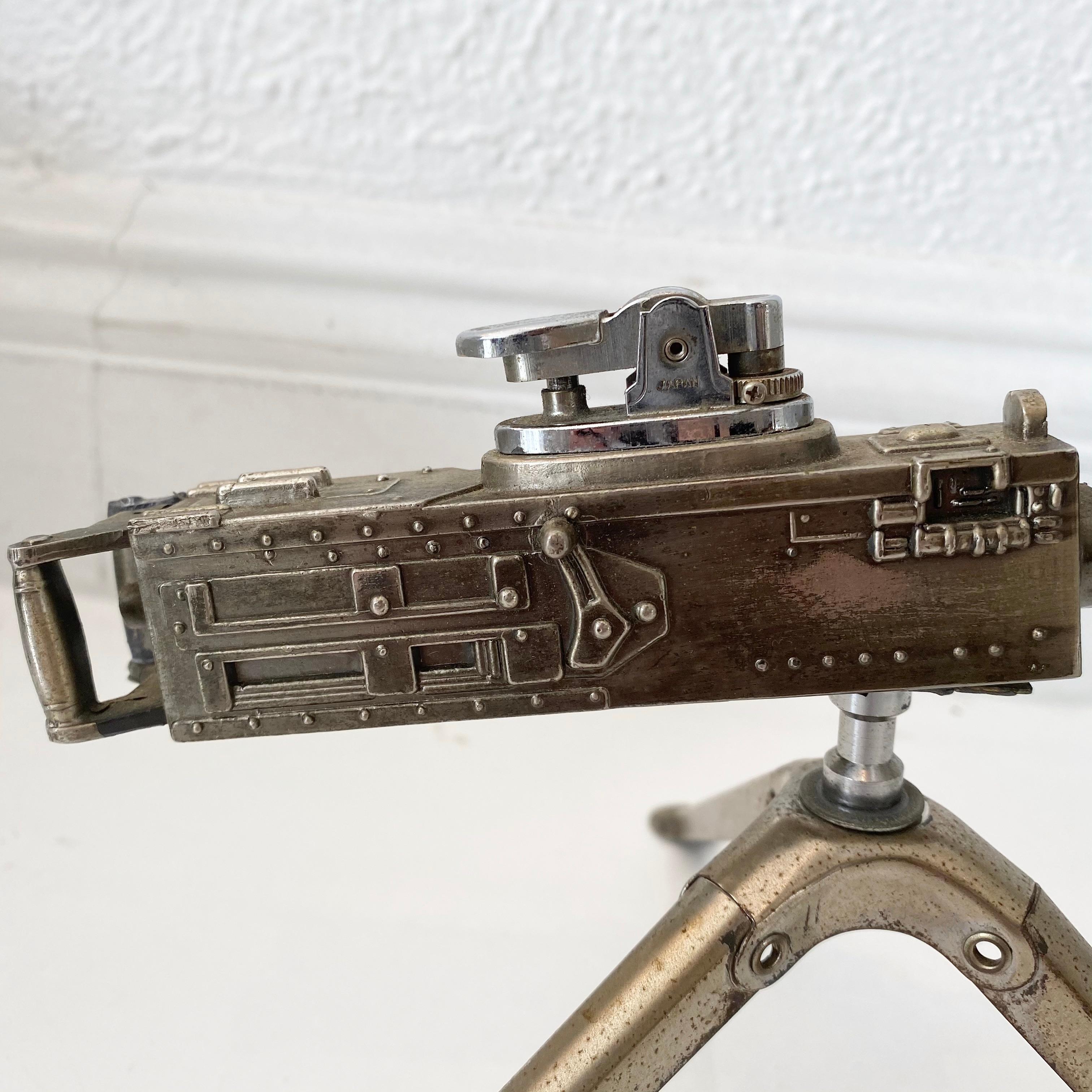Metal Vintage Browning M2 Machine Gun Lighter