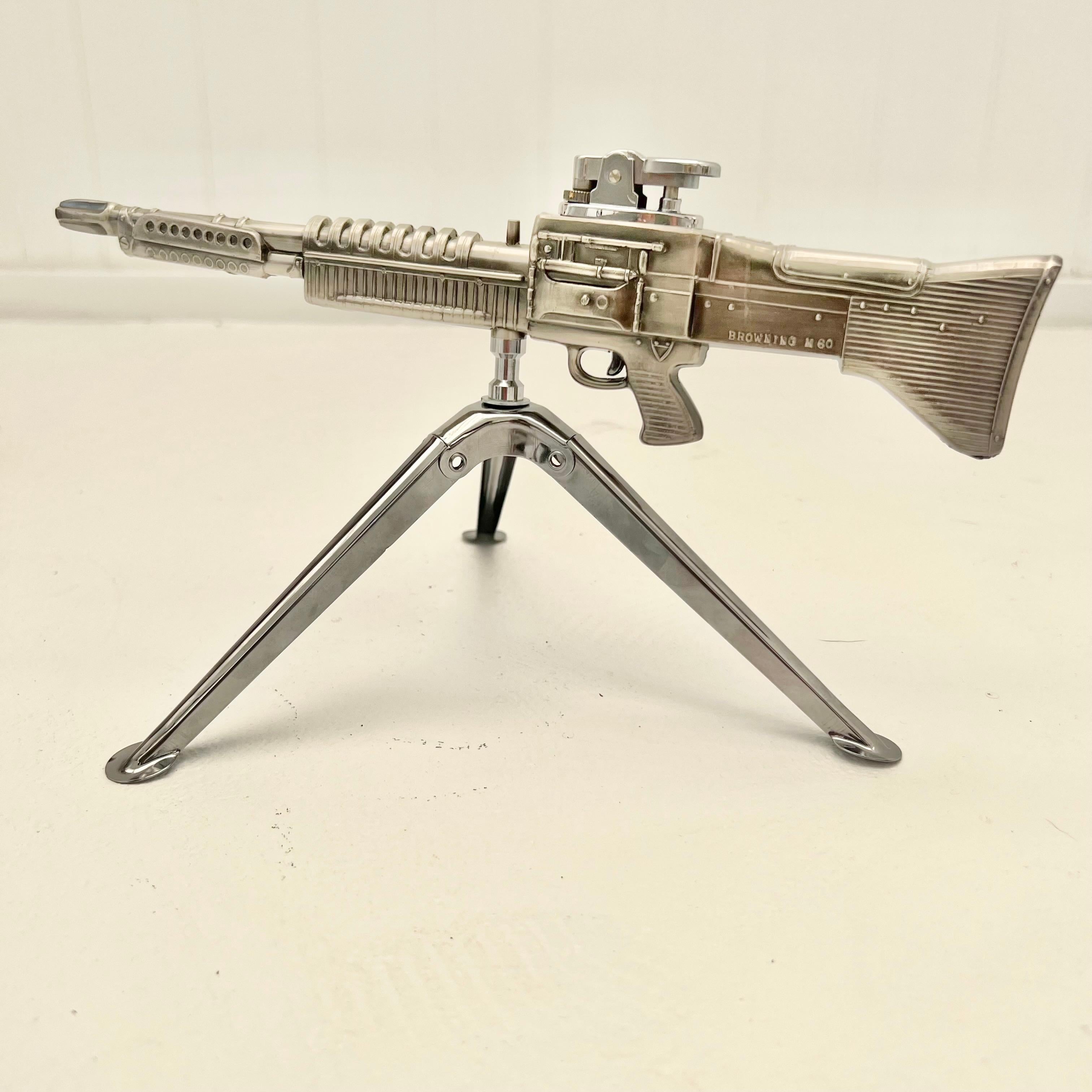 Vintage Browning M60 Machine Gun Lighter, 1980s Japan For Sale 1