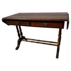 Vintage Broyhill Gallery Collections Mahogany Drop Leaf 2 Drawer Writing Desk