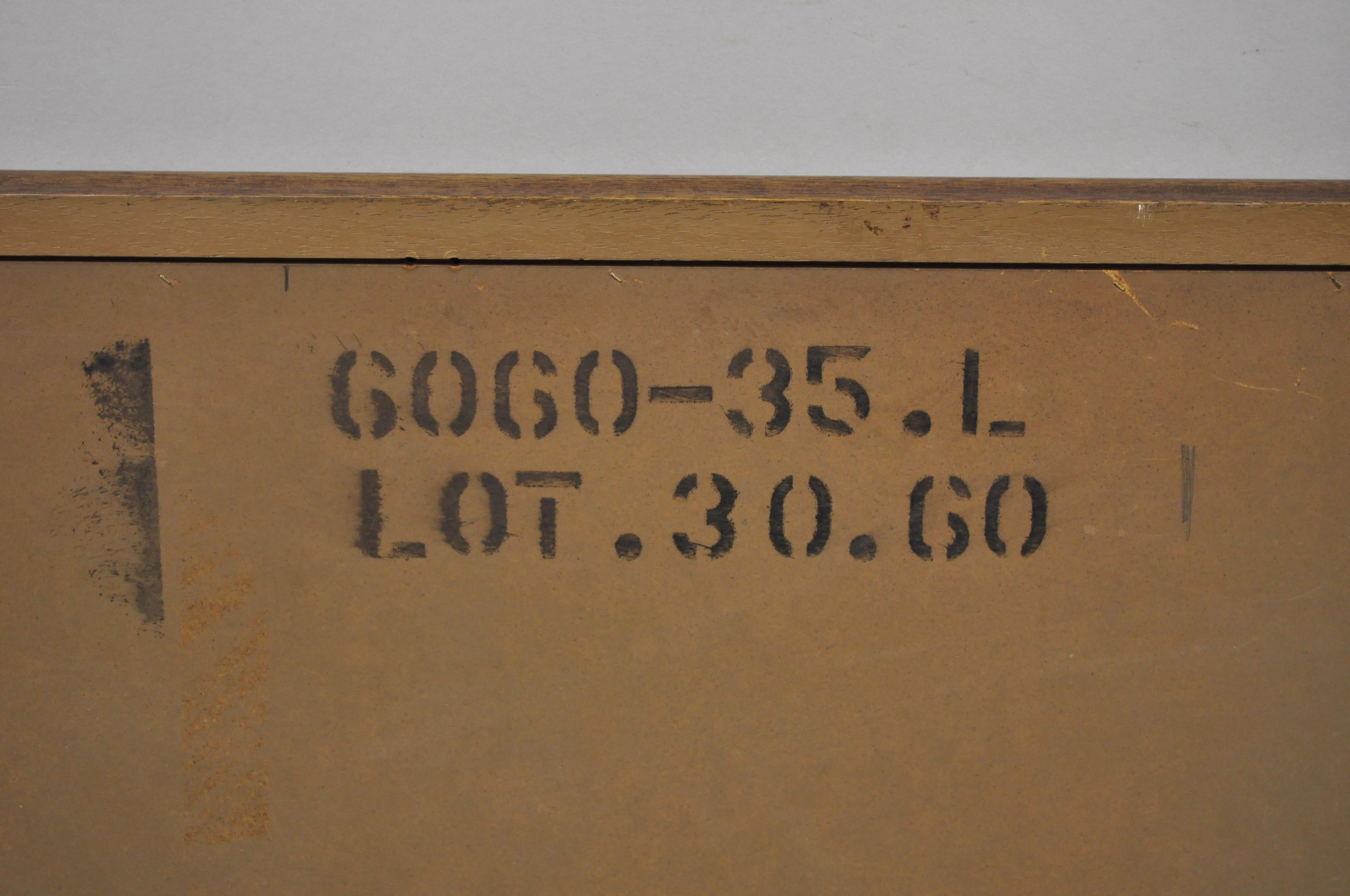 Vintage Broyhill Saga Mid-Century Modern Star Etched Walnut Dresser Wall Mirror In Good Condition In Philadelphia, PA