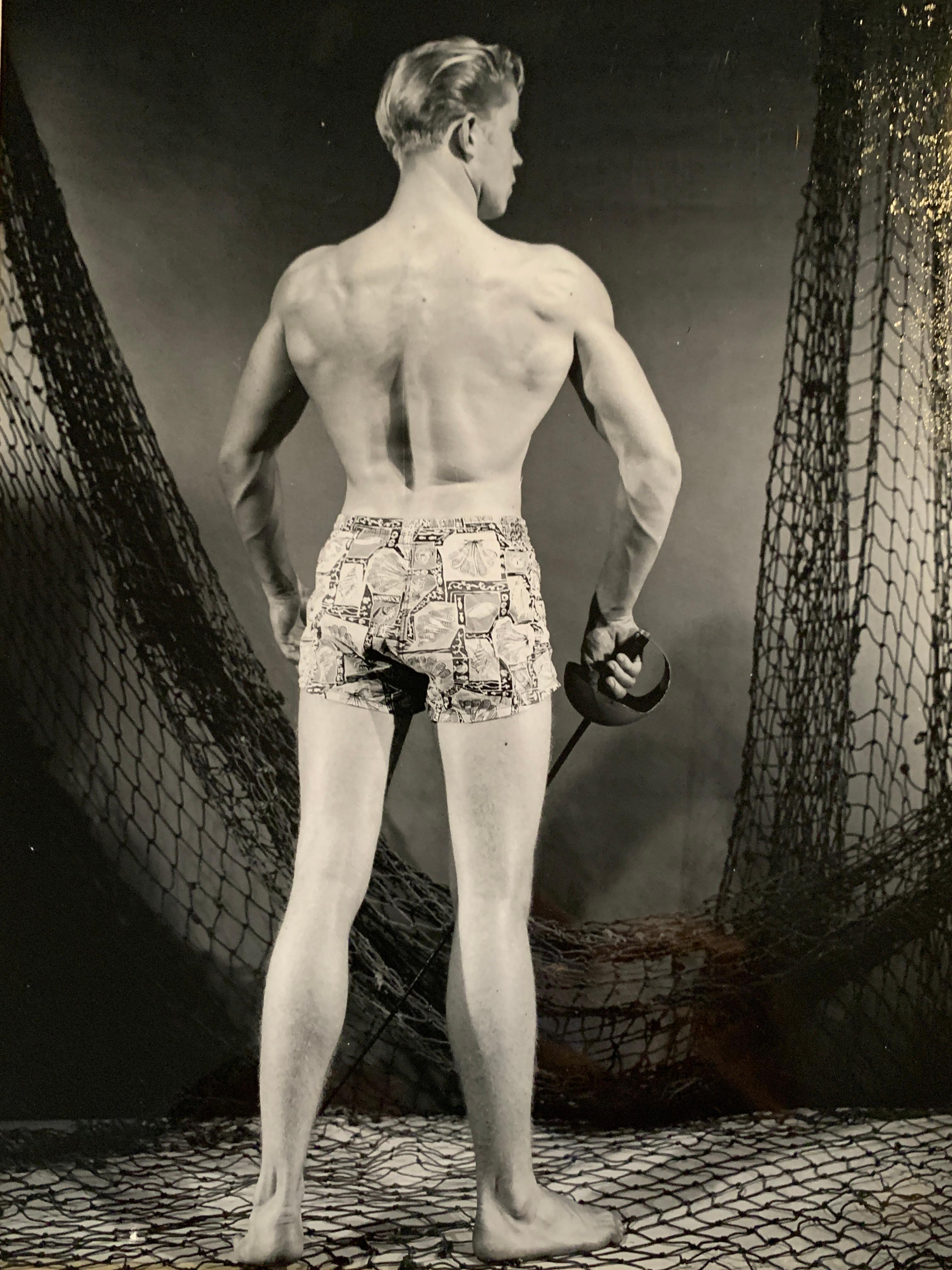 Paper Vintage Bruce of Los Angeles Matched Set Original B & W Male Photograph Set  For Sale
