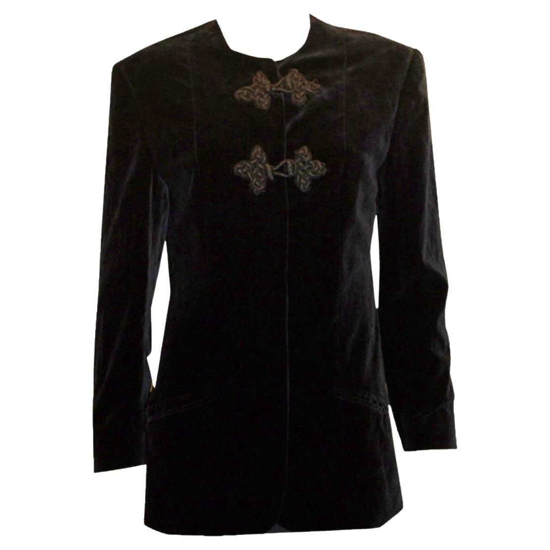 Vintage Bruce Oldfield Black Velvet Jacket