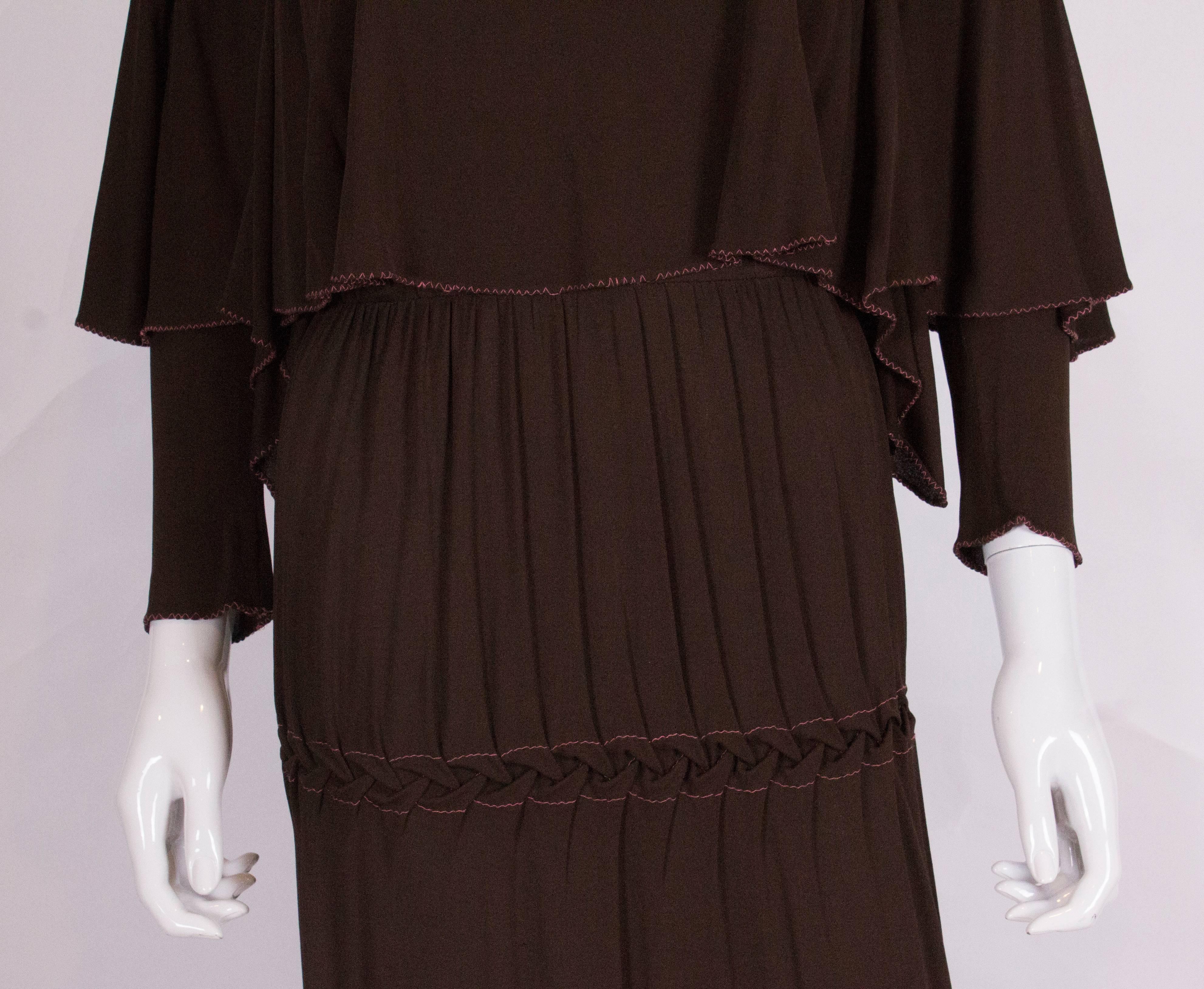 brown jersey dresses