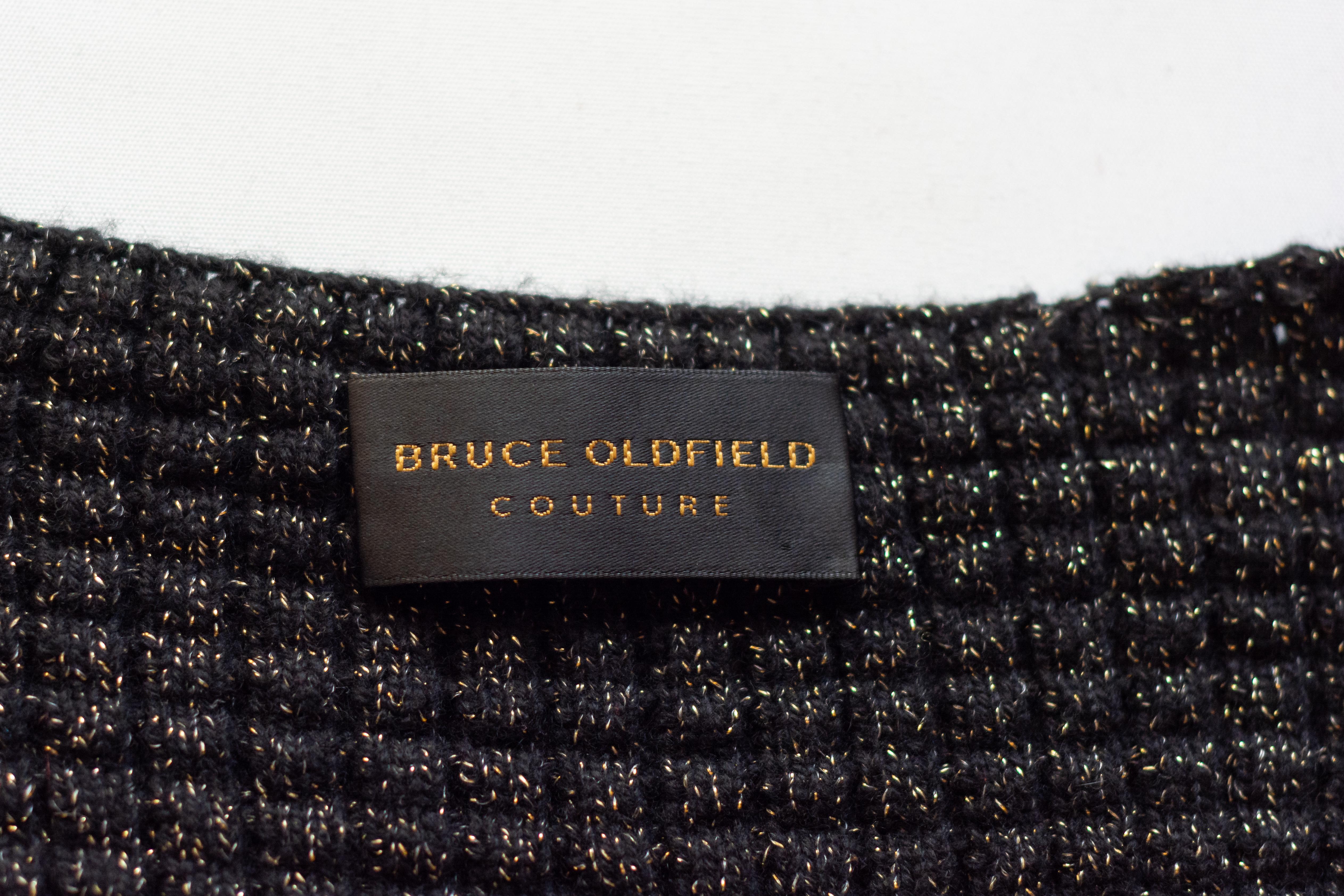 Vintage Bruce Oldfield Kaschmir-Strickkleid im Angebot 1