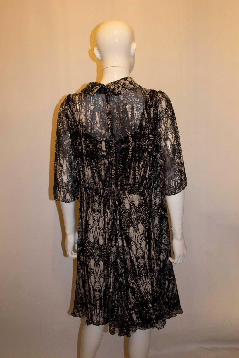 Women's Vintage Bruce Oldfield Couture Silk Dress For Sale