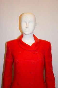 Abito vintage Bruce Oldfield in bouclè rosso