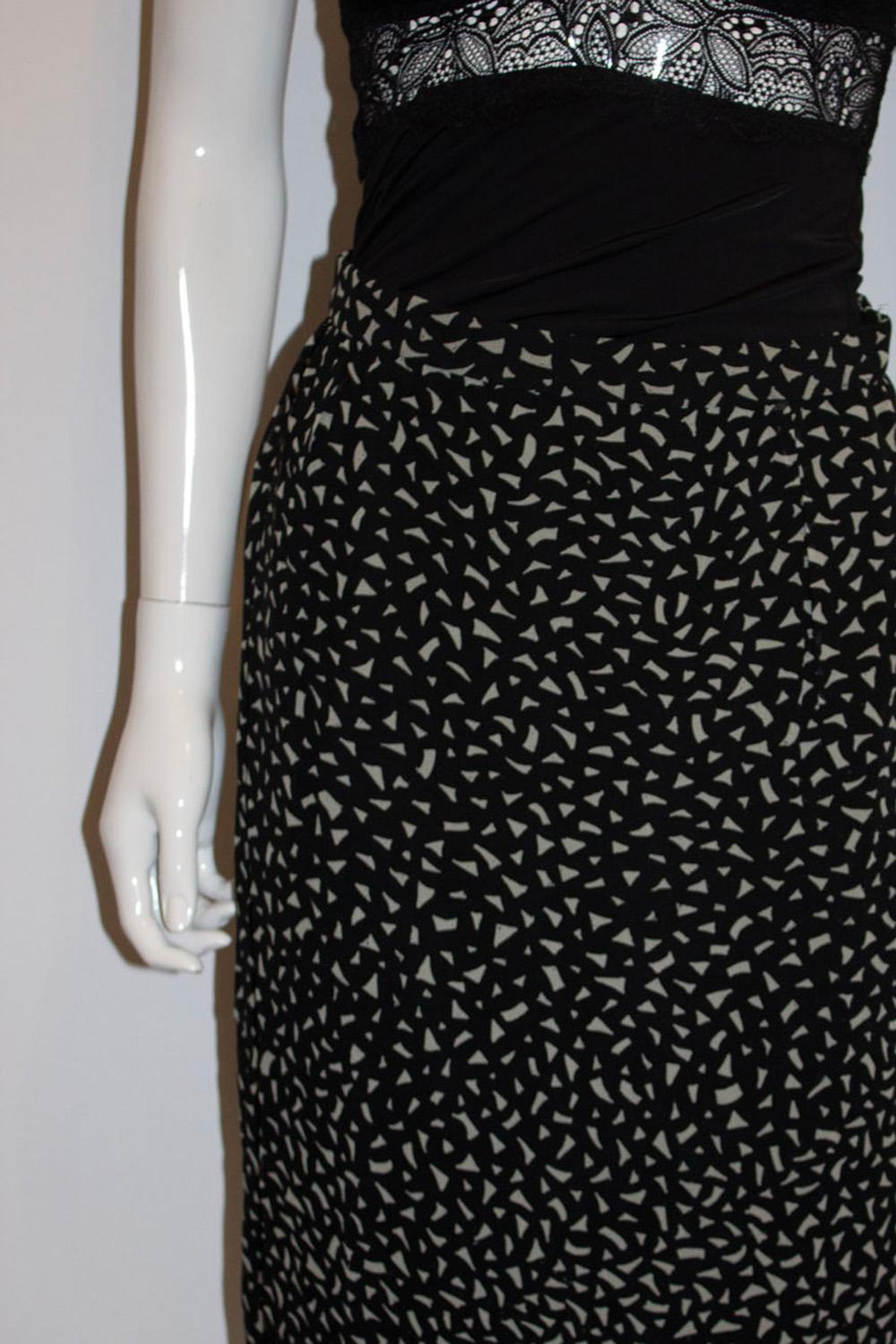 Vintage Bruce Oldfield Silk Skirt For Sale 1