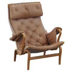 Vintage Bruno Mathsson Pernilla Lounge Chair From Sweden, Circa 1970