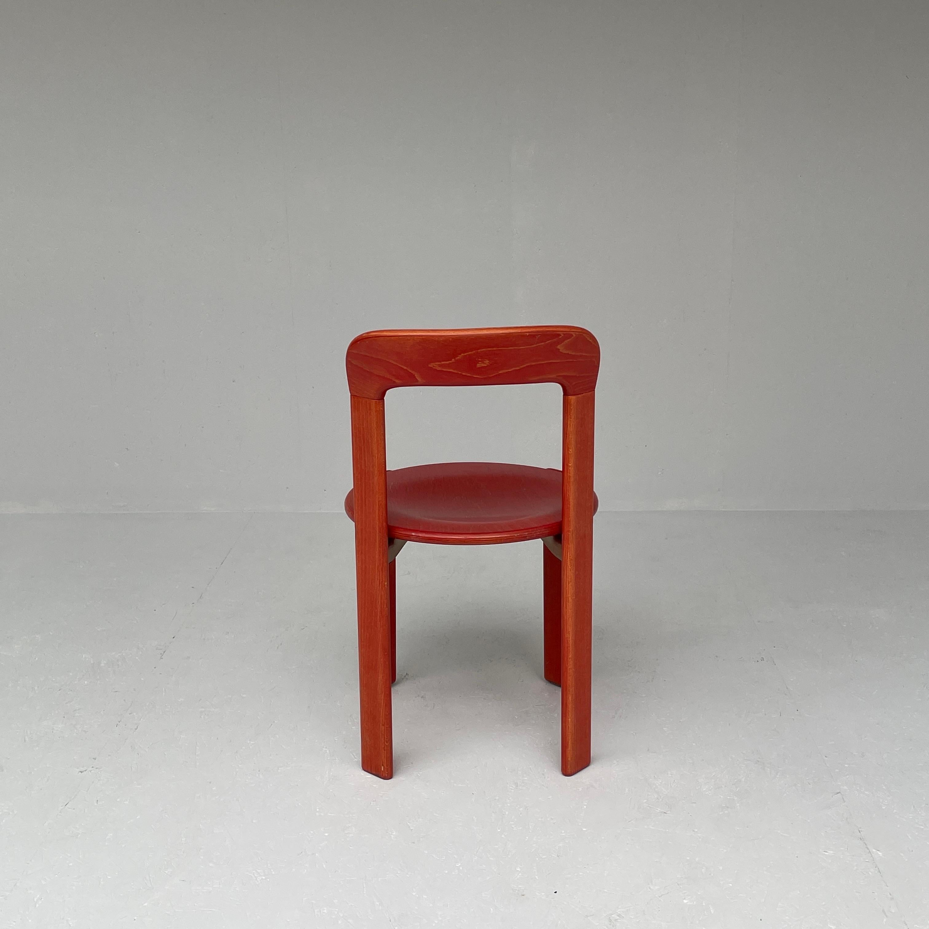 Vintage Bruno Rey Chairs by Kusch Co. in Red, 1970s 6