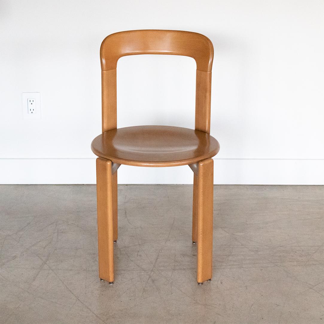 Post-Modern Vintage Bruno Rey Chairs in Beechwood, Set of 6