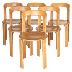 Vintage Bruno Rey Chairs in Beechwood, Set of 6