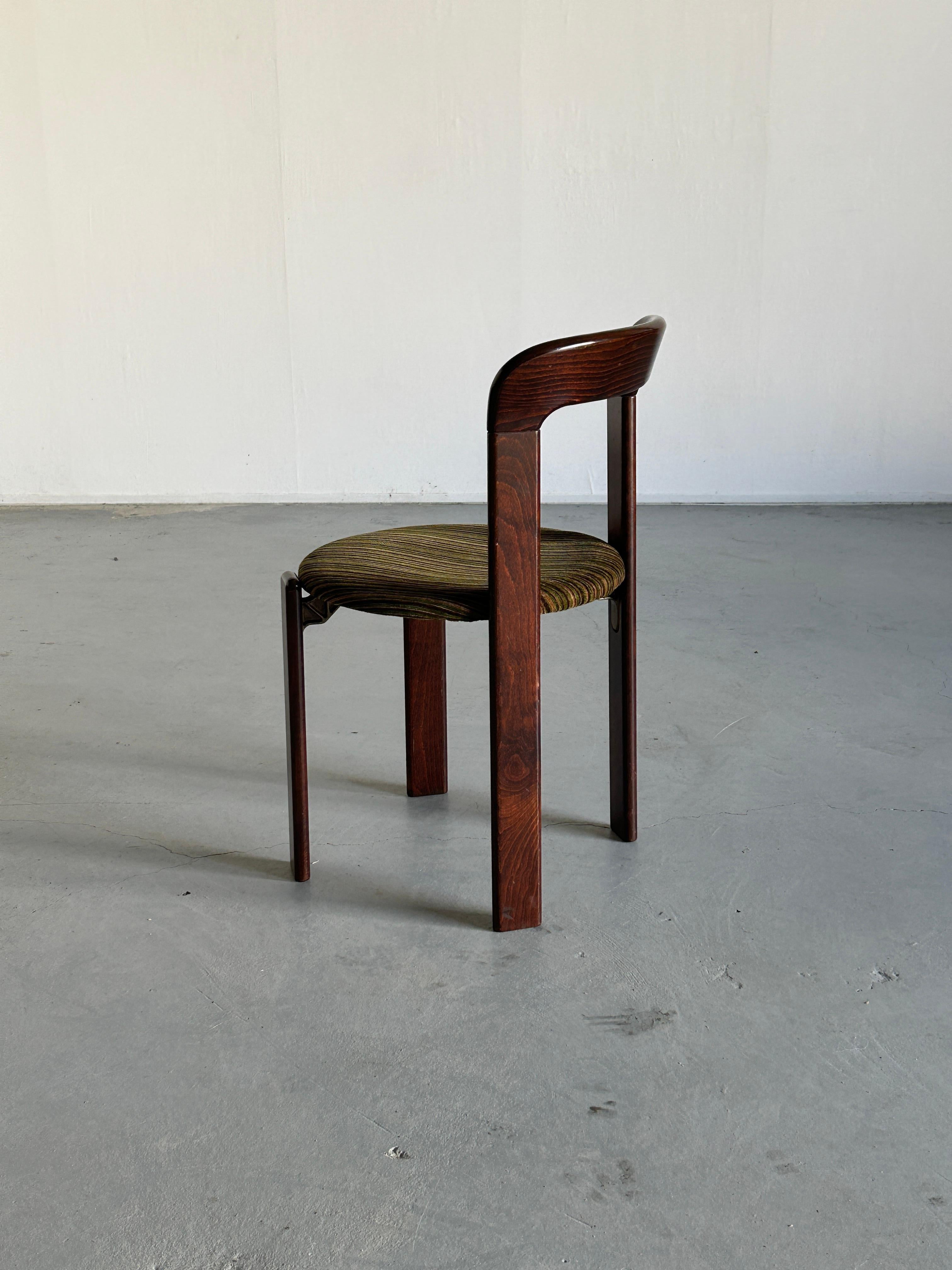 Vintage Bruno Rey Stackable Mid-Century Modern Dining Chair for Kusch & Co, 80s In Good Condition In Zagreb, HR