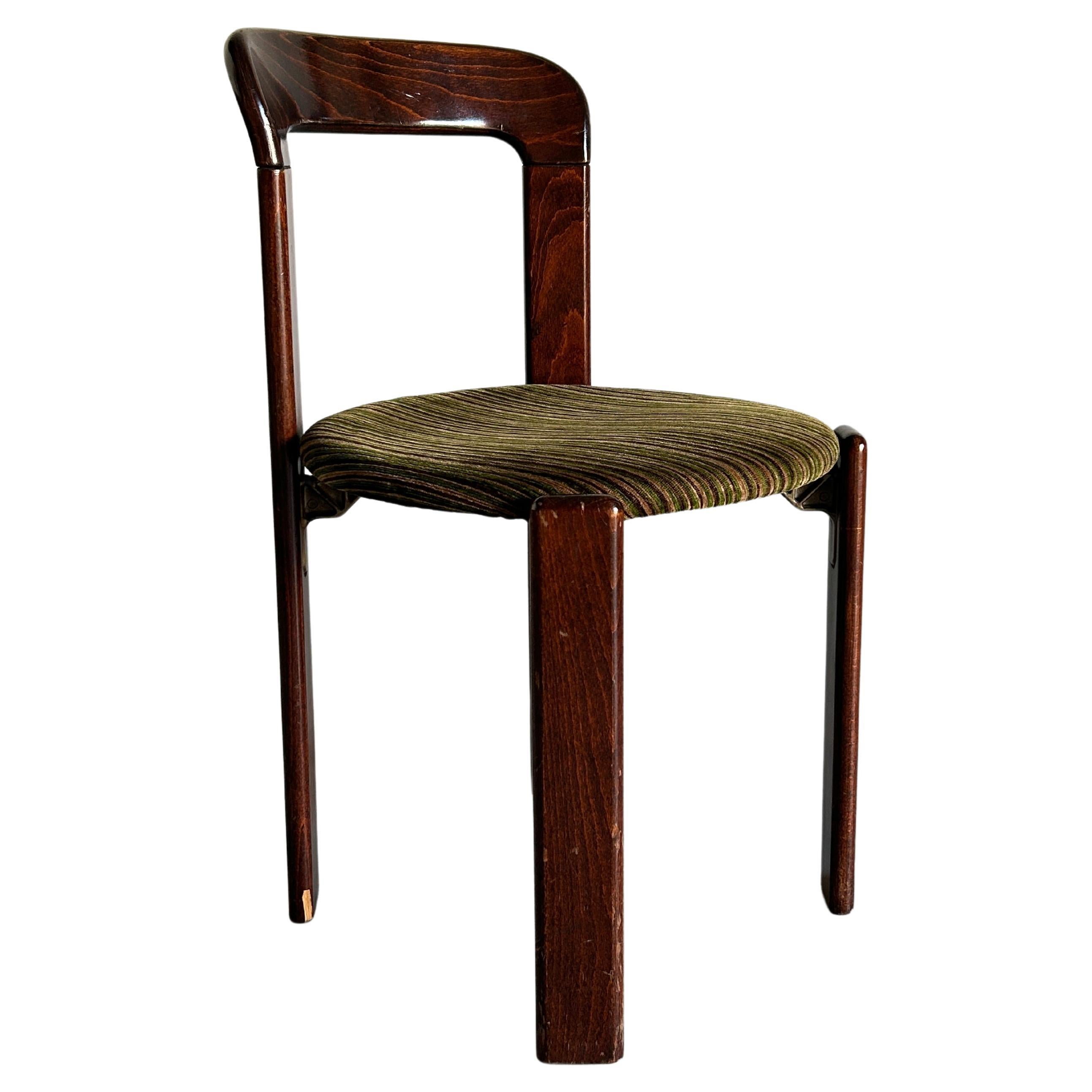 Vintage Bruno Rey Stackable Mid-Century Modern Dining Chair for Kusch & Co, 80s