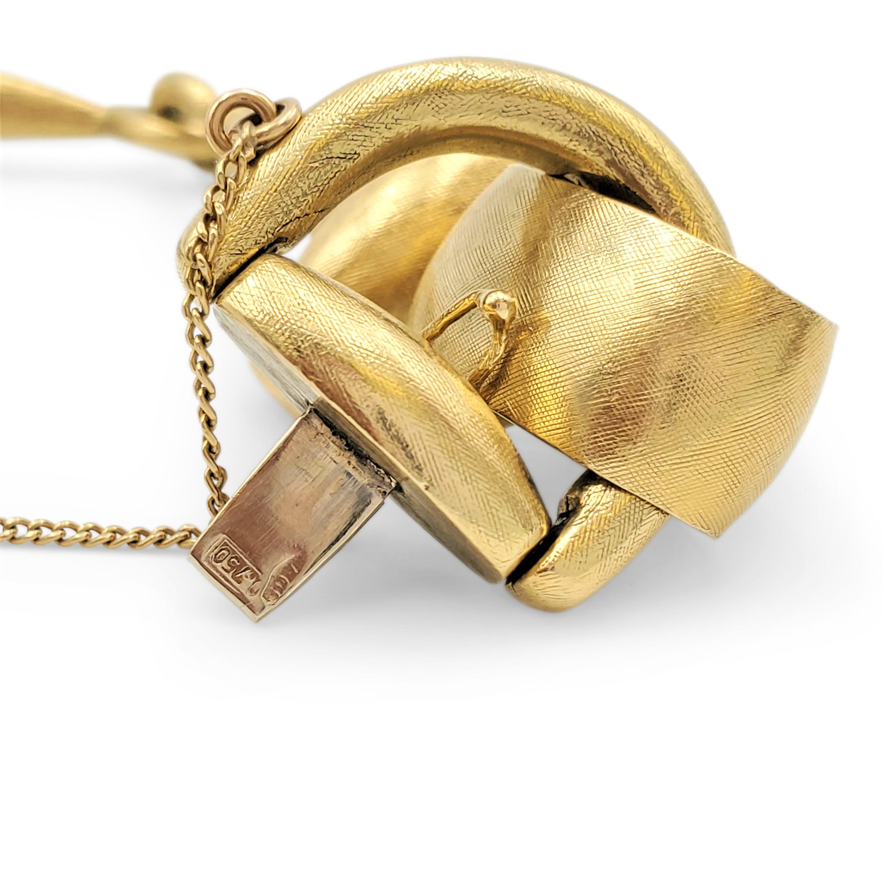 Vintage Brushed Gold Horsebit Bracelet 2