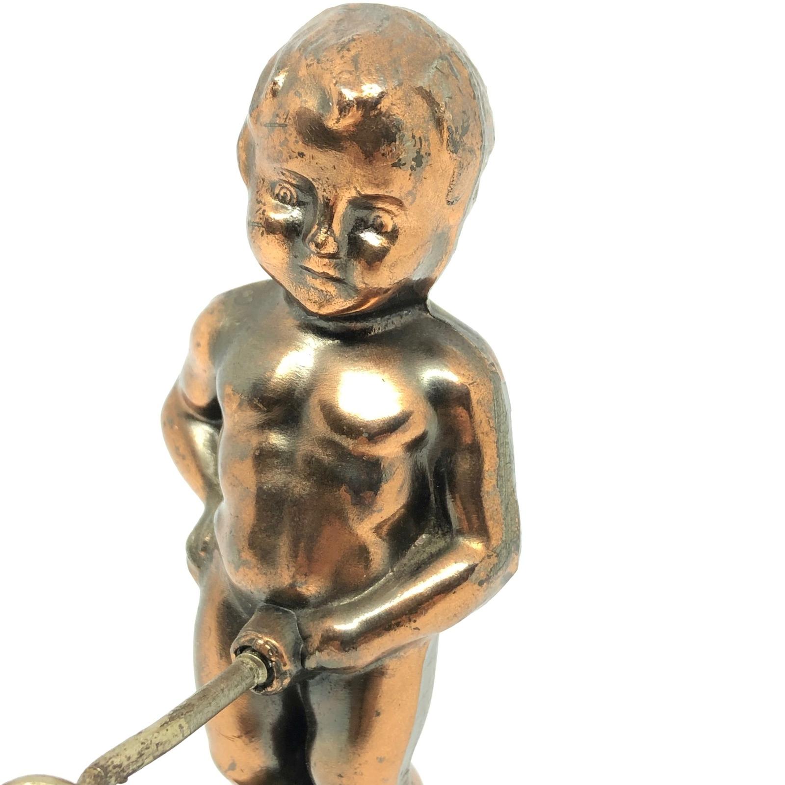 Mid-Century Modern Vintage Brussels Manneken Pis Souvenir Corkscrew, 1950s