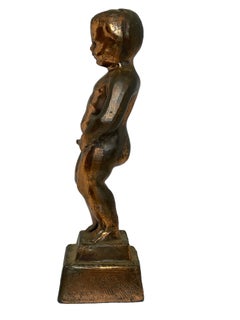 Vintage Brüsseler Manneken Pis Souvenir-Statue, Belgische Grand Tour, 1960er Jahre