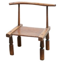 Vintage brutalist african chair