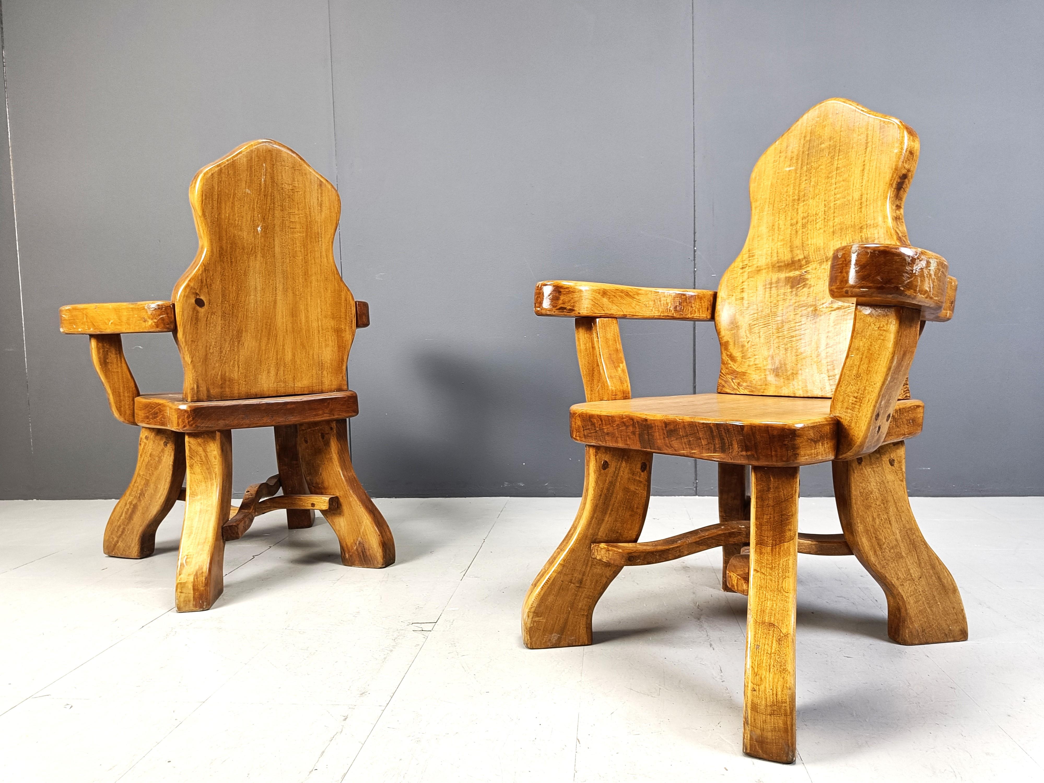 Vintage brutalist armchair, 1960s (Multiple pieces in stock) For Sale 6