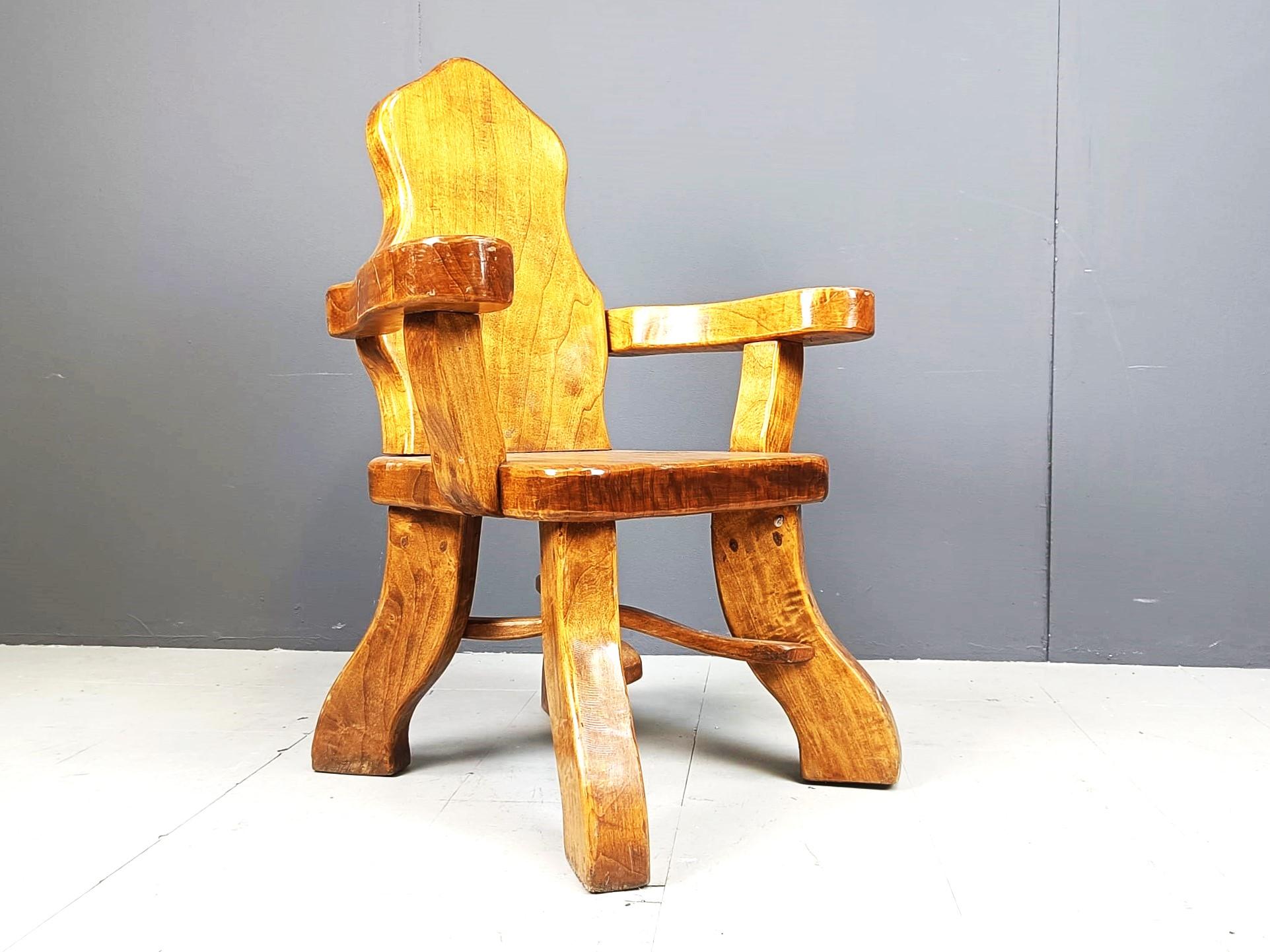 Brutalist Vintage brutalist armchair, 1960s (Multiple pieces in stock) For Sale