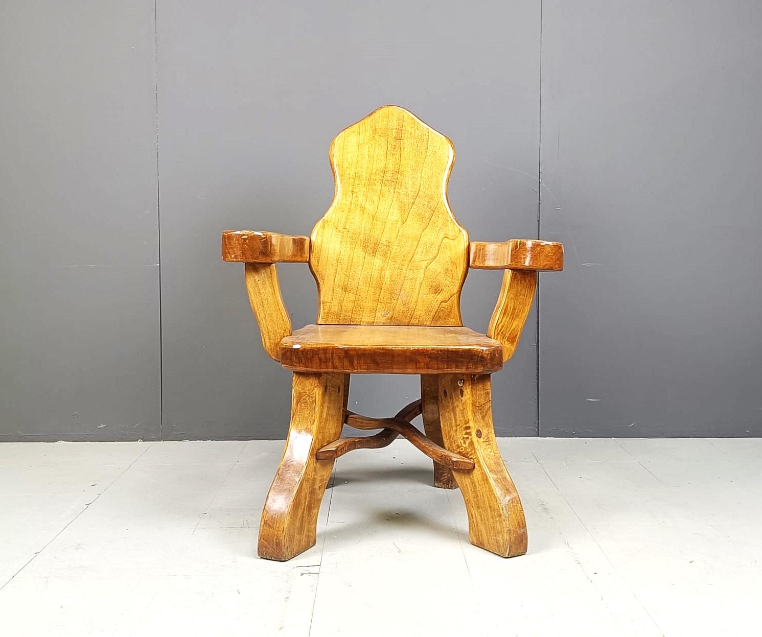 German Vintage brutalist armchair, 1960s (Multiple pieces in stock) For Sale