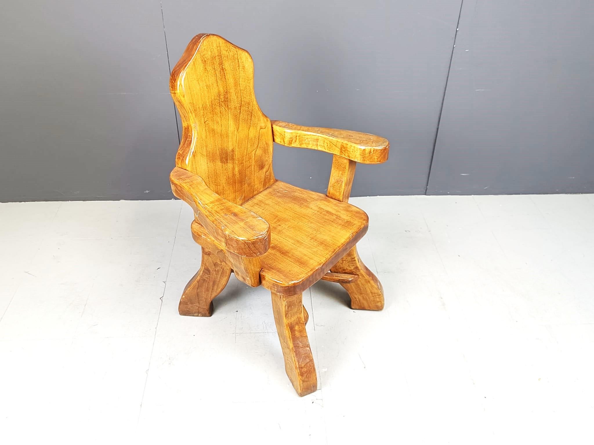 Mid-20th Century Vintage brutalist armchair, 1960s (Multiple pieces in stock) For Sale