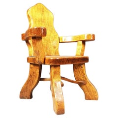Vintage brutalist armchair, 1960s (Multiple pieces in stock)