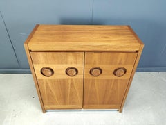 Vintage brutalist bar cabinet, 1970s