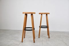 Vintage Brutalist Bar Stools, 1960s