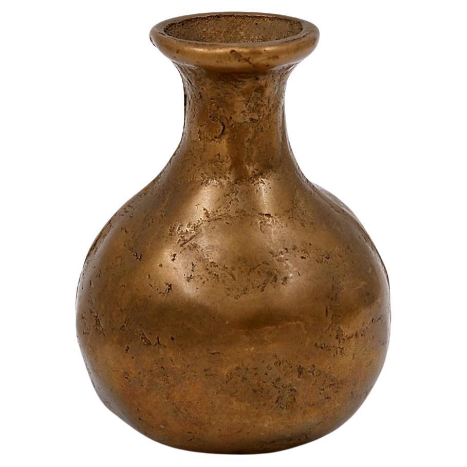 Vintage Brutalist Messing Vase