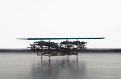 Vintage Brutalist Bronze Coffee Table by Daniel Gluck