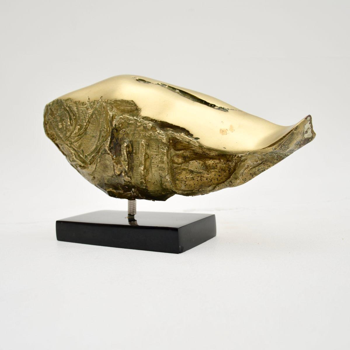 Brutalistische Fischskulptur aus Bronze im Vintage-Stil von Mario Agostinelli (Peruanisch)