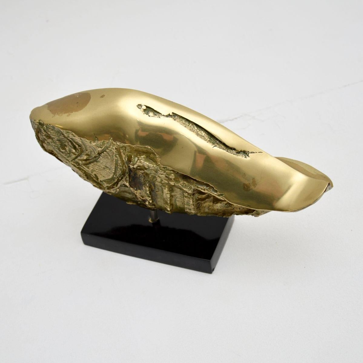 Brutalistische Fischskulptur aus Bronze im Vintage-Stil von Mario Agostinelli im Zustand „Gut“ in London, GB