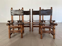 Sedie brutaliste d'epoca di Navarro Argudo, Spagna - set di 6