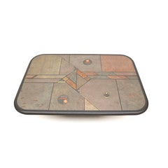 Vintage Brutalist coffee table by Fedam from the 1980s