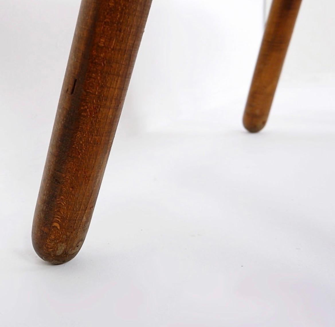Vintage Brutalist coffee table / Side table in solid wood - 1960s For Sale 7