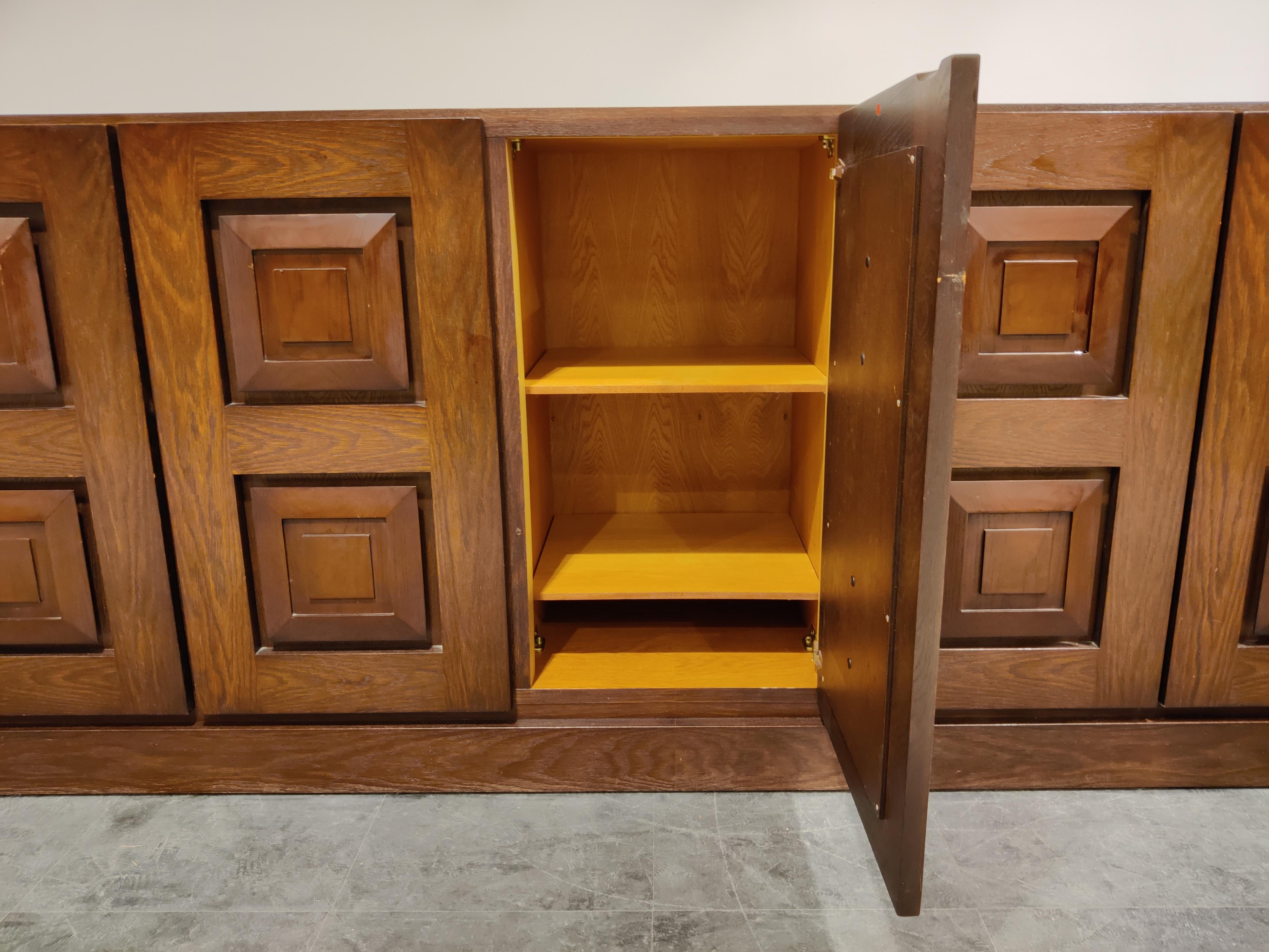 Vintage Brutalist Credenza, 1970s 3