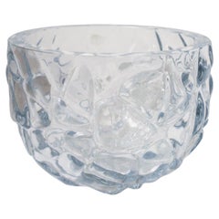 Vintage Brutalist Decorative Glass Bowl