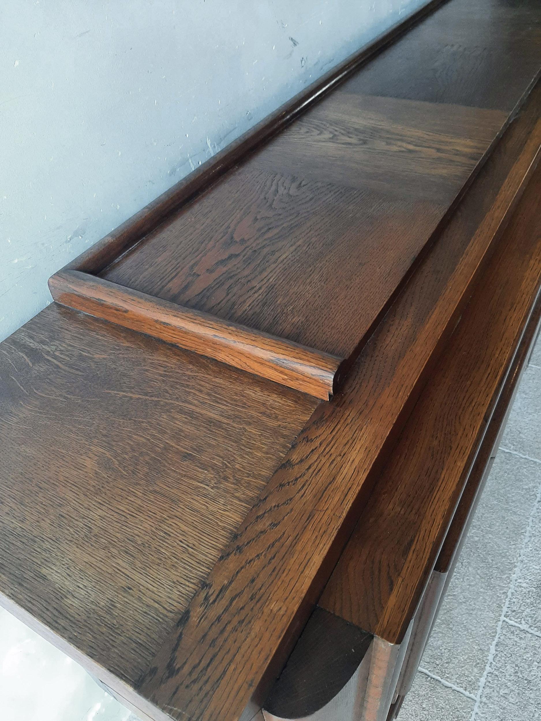 Vintage Brutalist Design Sideboard by Charles Dudouyt in Oak, 1940s-50s 3