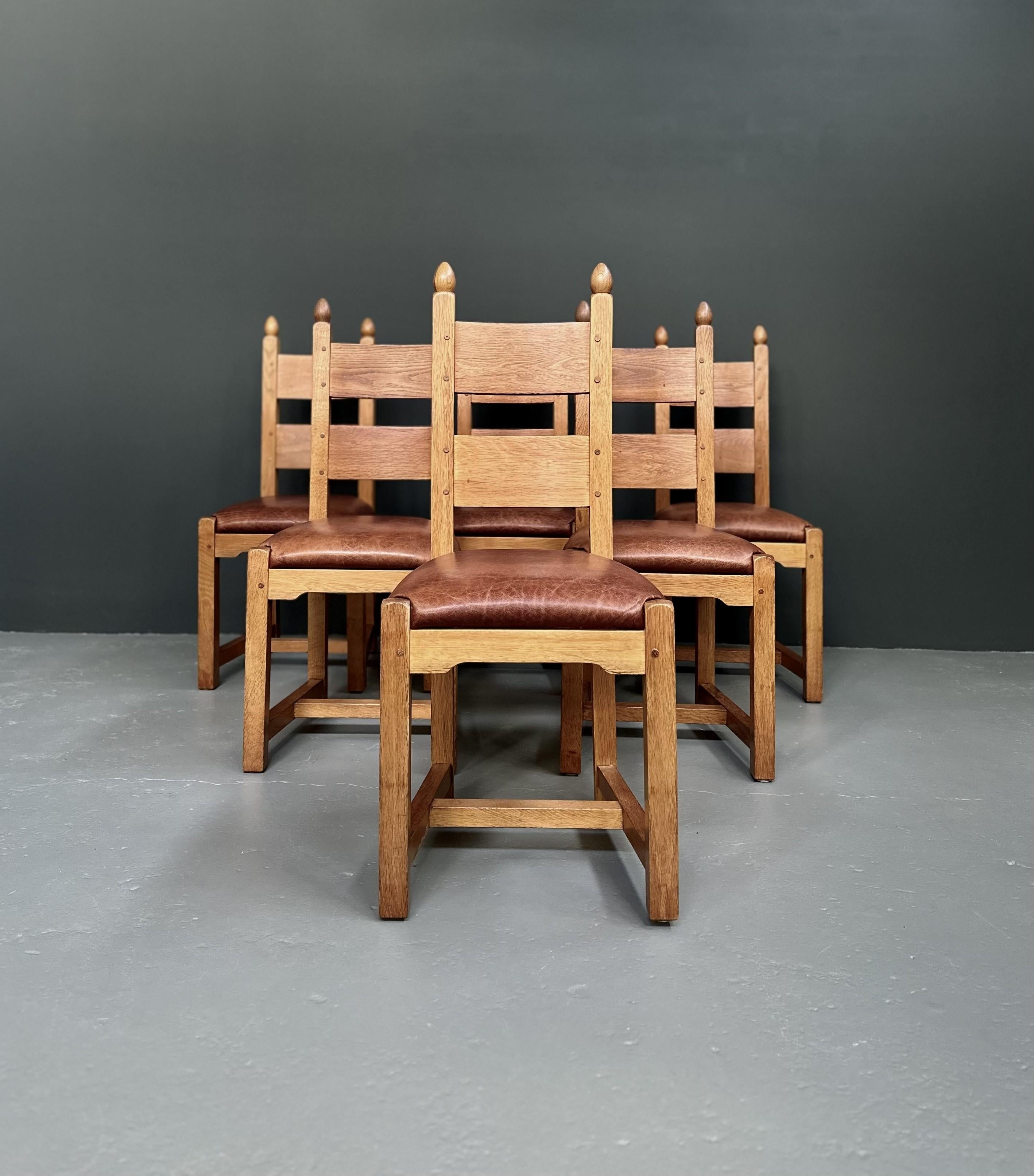 Brutalist Vintage brutalist dining chairs, 1960s For Sale